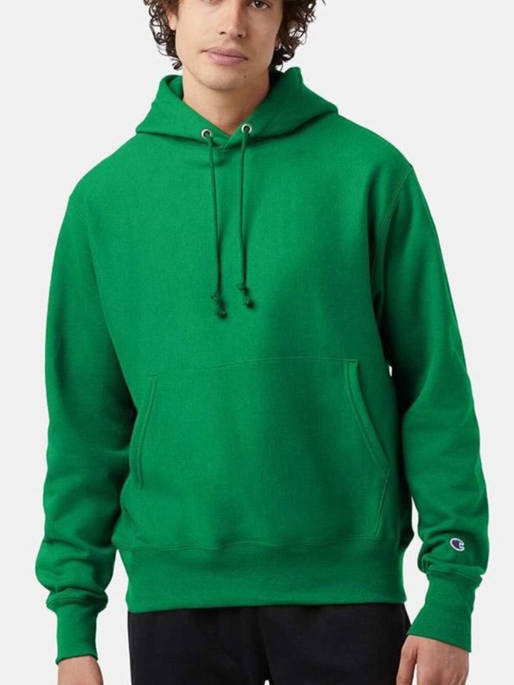 Champion Men's Reverse Weave Hoodie - Green